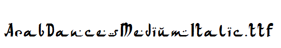 ArabDancesMediumItalic