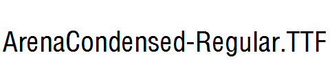ArenaCondensed-Regular