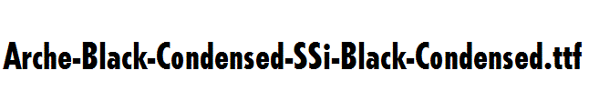 Arche-Black-Condensed-SSi-Black-Condensed