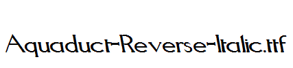 Aquaduct-Reverse-Italic