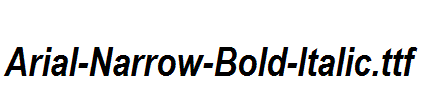 Arial-Narrow-Bold-Italic