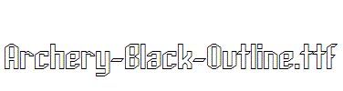 Archery-Black-Outline