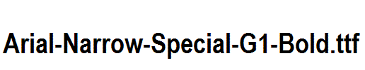Arial-Narrow-Special-G1-Bold
