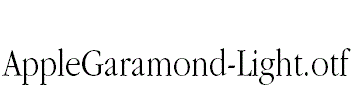 AppleGaramond-Light