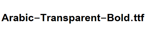 Arabic-Transparent-Bold