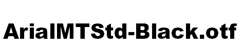 ArialMTStd-Black