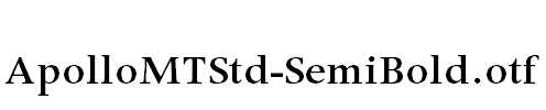 ApolloMTStd-SemiBold