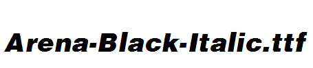 Arena-Black-Italic