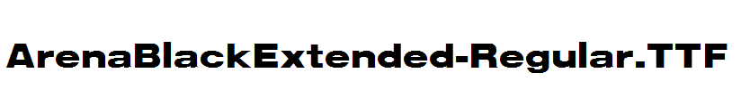 ArenaBlackExtended-Regular