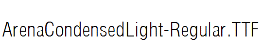 ArenaCondensedLight-Regular