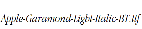 Apple-Garamond-Light-Italic-BT