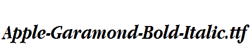 Apple-Garamond-Bold-Italic
