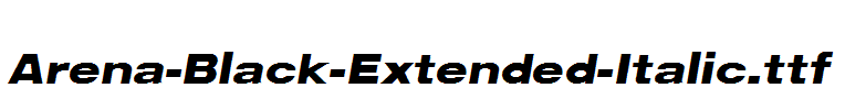 Arena-Black-Extended-Italic