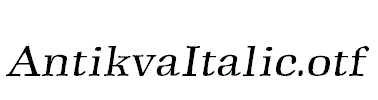AntikvaItalic