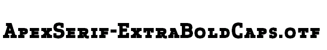 ApexSerif-ExtraBoldCaps