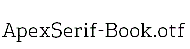 ApexSerif-Book