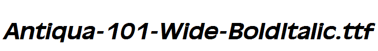 Antiqua-101-Wide-BoldItalic