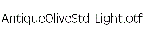 AntiqueOliveStd-Light