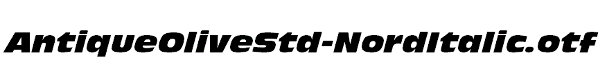 AntiqueOliveStd-NordItalic
