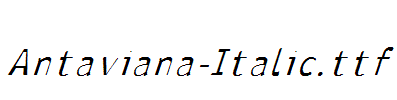 Antaviana-Italic