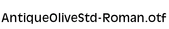 AntiqueOliveStd-Roman