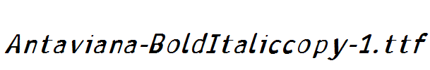 Antaviana-BoldItaliccopy-1