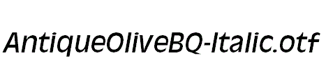 AntiqueOliveBQ-Italic