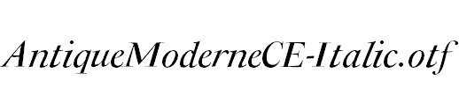 AntiqueModerneCE-Italic