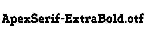 ApexSerif-ExtraBold