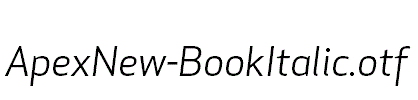 ApexNew-BookItalic