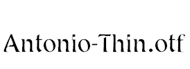 Antonio-Thin