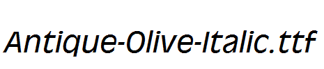 Antique-Olive-Italic