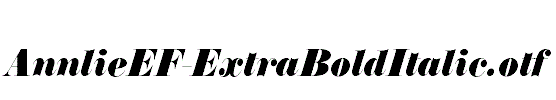 AnnlieEF-ExtraBoldItalic