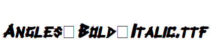 Angles-Bold-Italic