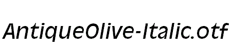 AntiqueOlive-Italic
