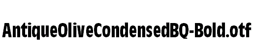 AntiqueOliveCondensedBQ-Bold