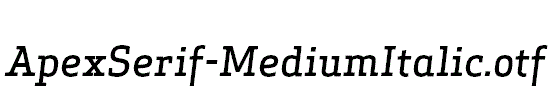 ApexSerif-MediumItalic