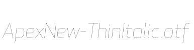 ApexNew-ThinItalic