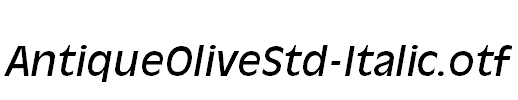 AntiqueOliveStd-Italic