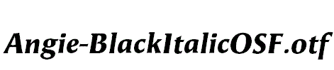 Angie-BlackItalicOSF