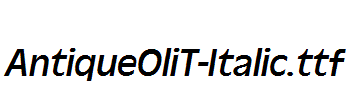 AntiqueOliT-Italic