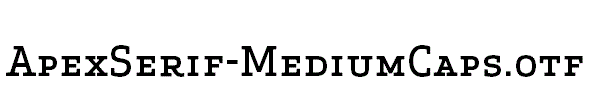 ApexSerif-MediumCaps