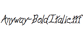 Anyway-BoldItalic