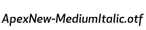 ApexNew-MediumItalic