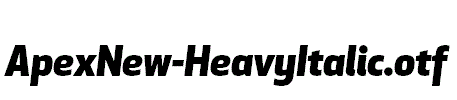 ApexNew-HeavyItalic