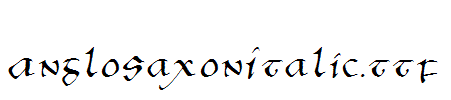 AngloSaxonItalic