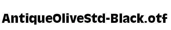 AntiqueOliveStd-Black