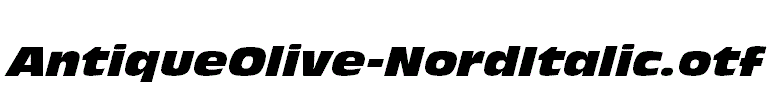 AntiqueOlive-NordItalic