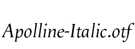 Apolline-Italic