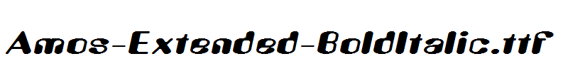 Amos-Extended-BoldItalic